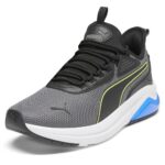 PUMA Men's Amplifier Shoes Sneaker, Cool Dark Gray-Electric Lime-Black-Team Royal Ah25, 10